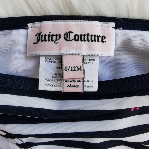 6-12 MONTHS JUICY COUTURE 3 PIECE SWIMWEAR EUC - Picture 4 of 5